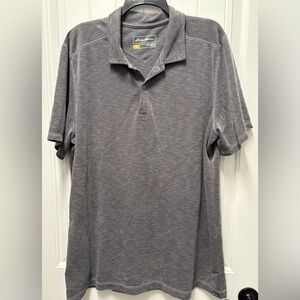Eddie Bauer Men's Gray Polo Shirt
